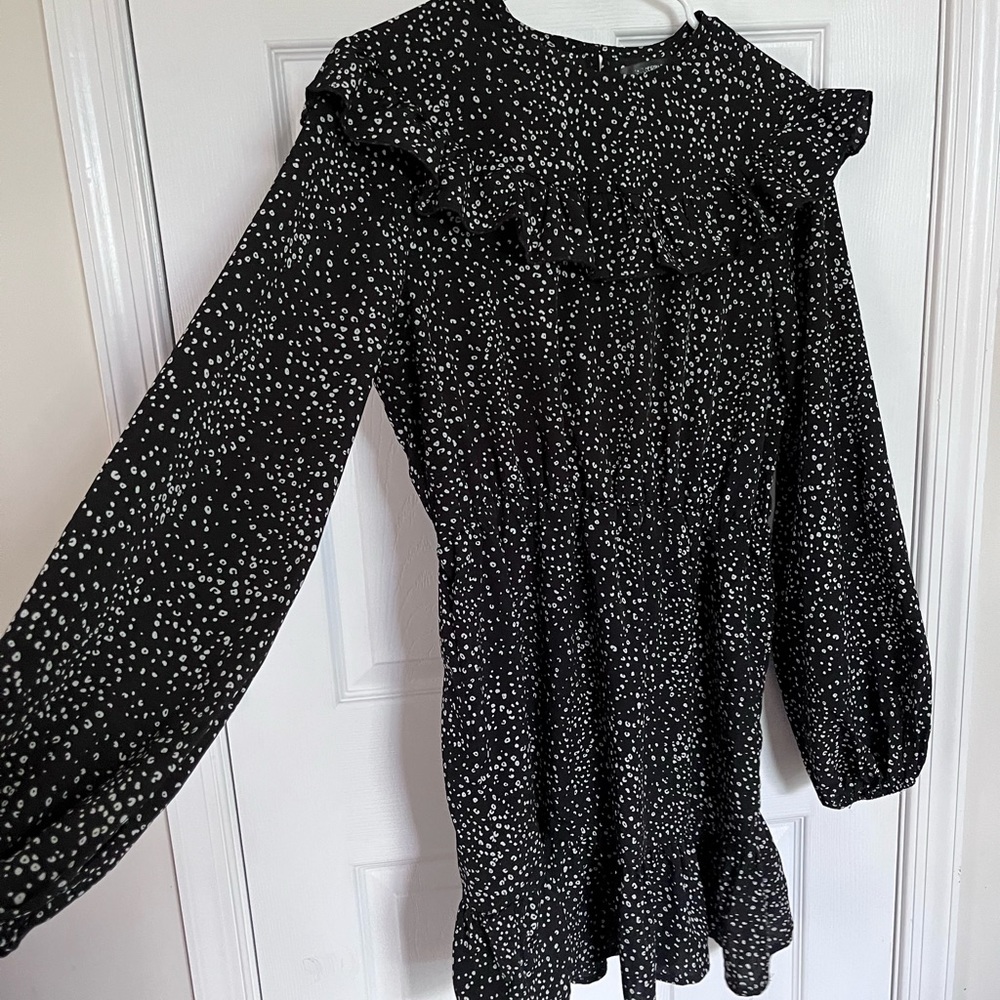 Missguided Black and White Dress